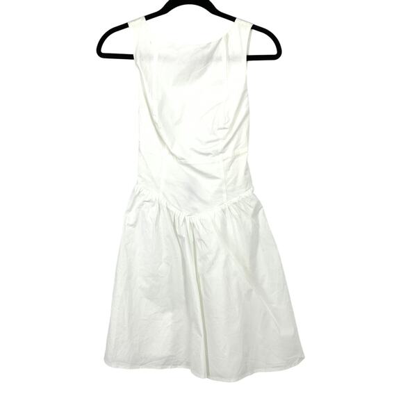 Wild Fable Fit & Flare Mini Dress Womens Size Small Tie Open Back White NEW - Picture 1 of 6